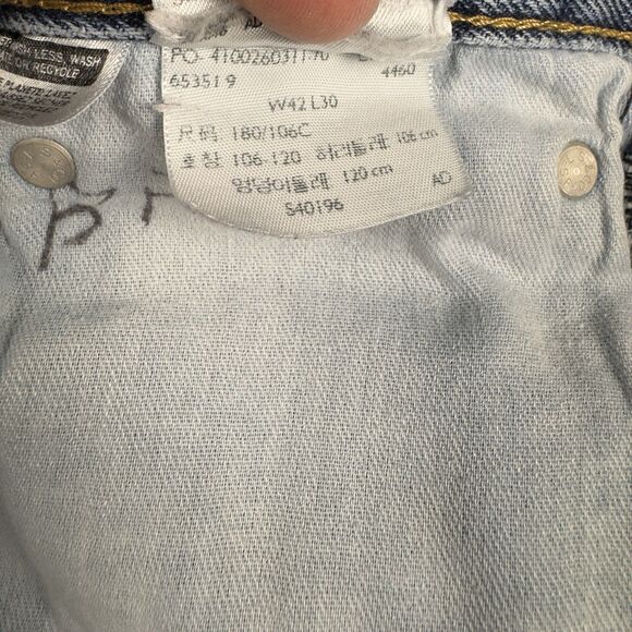 Levi’s 505 Jeans Men’s Size‎ 40x25.5 Medium Wash Denim Nice Fade - Picture 6 of 10